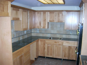 Stone & Brick Kitchens, Tile & Bamboo Floor