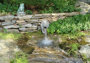 Stone & Brick Waterfall